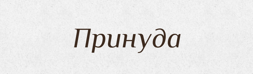Принуда — Словник чужомовних слів і термінів
