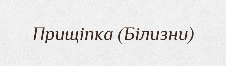 Прищіпка (Білизни) — Словник чужомовних слів і термінів