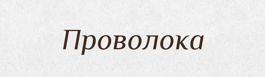 Проволока — Словник чужомовних слів і термінів