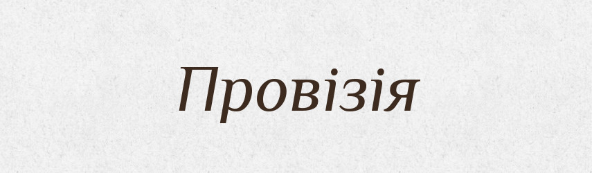 Провізія — Словник чужомовних слів і термінів