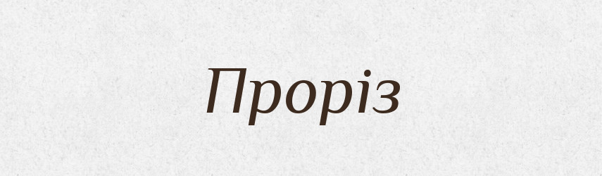 Проріз — Словник чужомовних слів і термінів