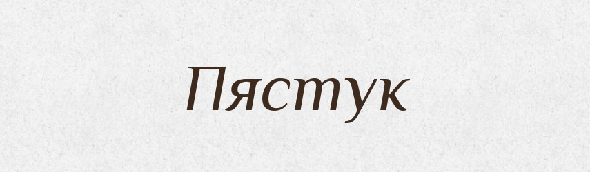 Пястук — Словник чужомовних слів і термінів