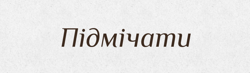Підмічати — Словник чужомовних слів і термінів