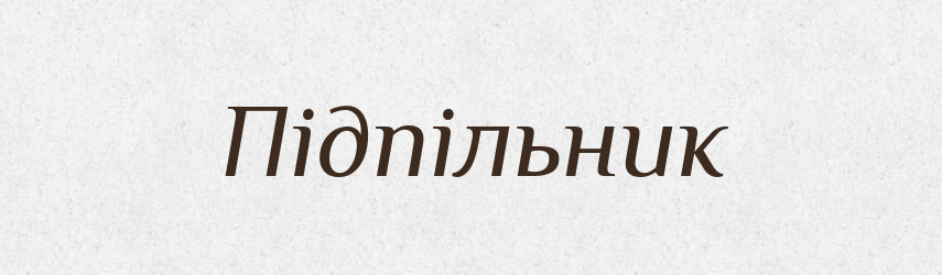 Підпільник — Словник чужомовних слів і термінів