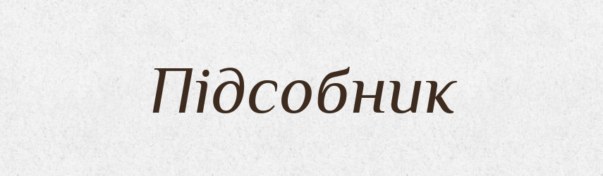 Підсобник — Словник чужомовних слів і термінів