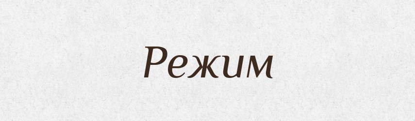 Режим — Словник чужомовних слів і термінів