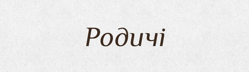 Родичі — Словник чужомовних слів і термінів
