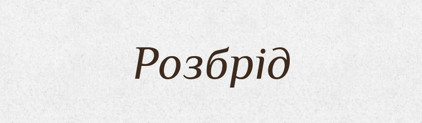 Розбрід — Словник чужомовних слів і термінів