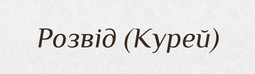 Розвід (Курей) — Словник чужомовних слів і термінів