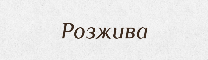 Розжива — Словник чужомовних слів і термінів