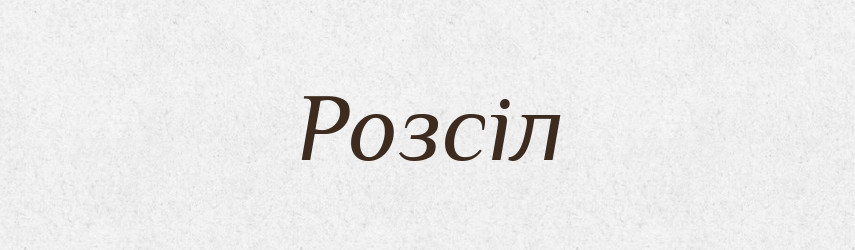 Розсіл — Словник чужомовних слів і термінів