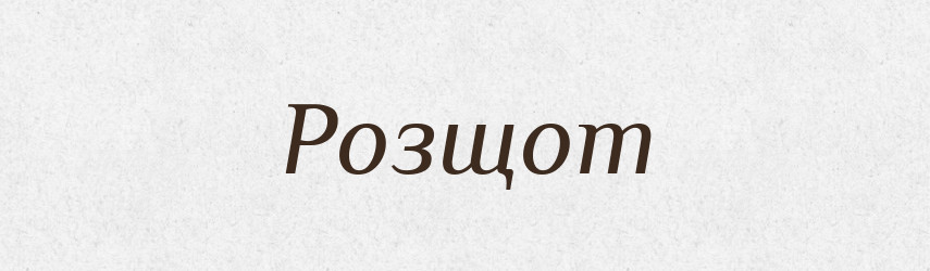 Розщот — Словник чужомовних слів і термінів