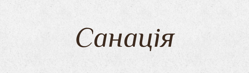 Санація — Словник чужомовних слів і термінів