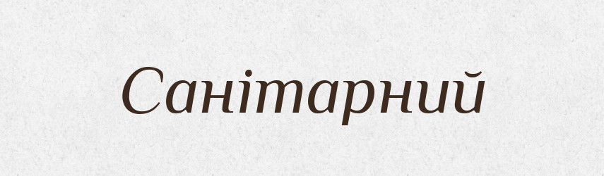 Санітарний — Словник чужомовних слів і термінів