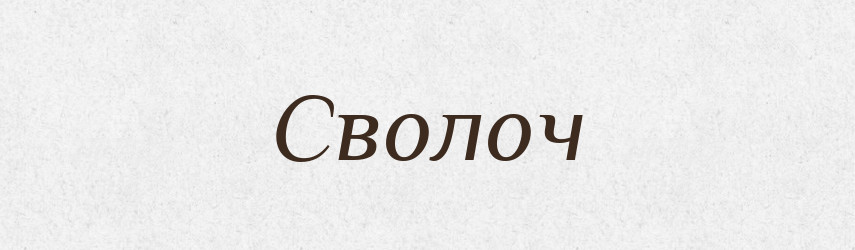 Сволоч — Словник чужомовних слів і термінів