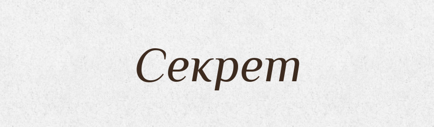 Секрет — Словник чужомовних слів і термінів