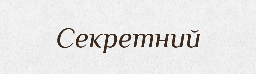 Секретний — Словник чужомовних слів і термінів