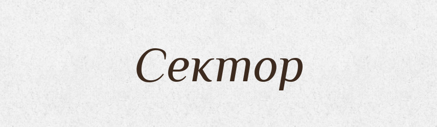 Сектор — Словник чужомовних слів і термінів