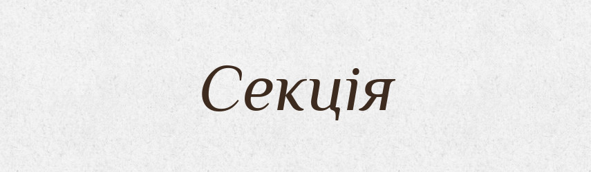 Секція — Словник чужомовних слів і термінів