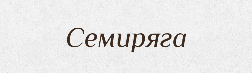 Семиряга — Словник чужомовних слів і термінів