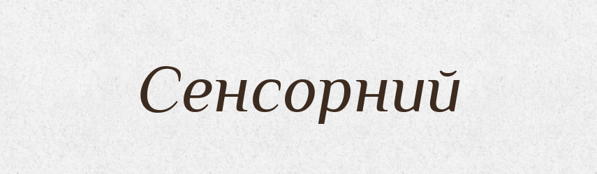 Сенсорний — Словник чужомовних слів і термінів