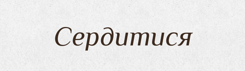 Сердитися — Словник чужомовних слів і термінів