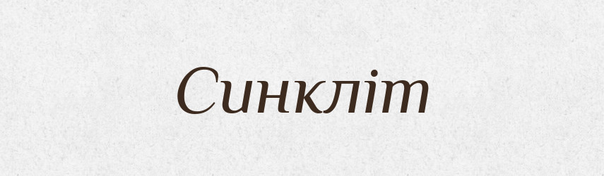 Синкліт — Словник чужомовних слів і термінів