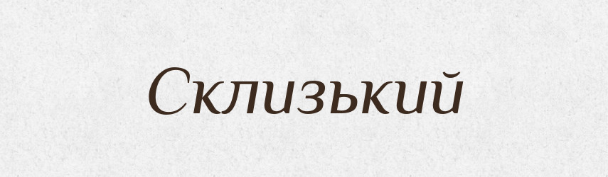 Склизький — Словник чужомовних слів і термінів