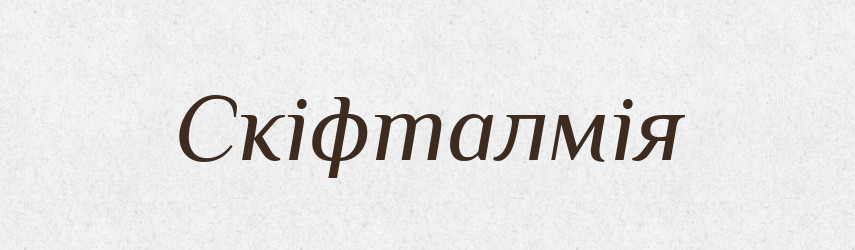 Скіфталмія — Словник чужомовних слів і термінів