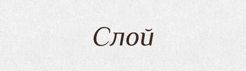 Слой — Словник чужомовних слів і термінів