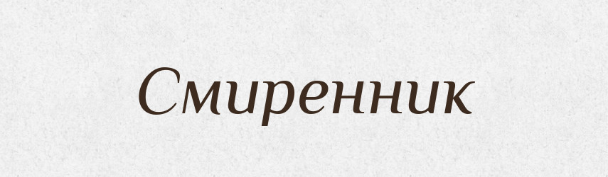 Смиренник — Словник чужомовних слів і термінів