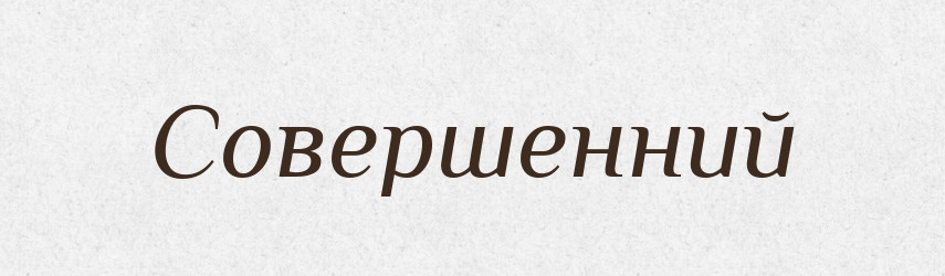 Совершенний — Словник чужомовних слів і термінів