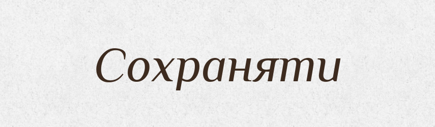 Сохраняти — Словник чужомовних слів і термінів