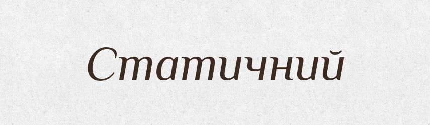 Статичний — Словник чужомовних слів і термінів
