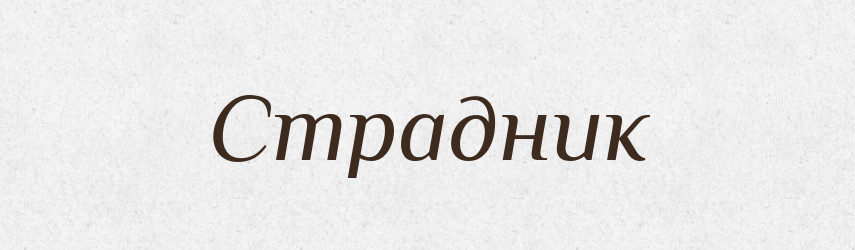 Страдник — Словник чужомовних слів і термінів