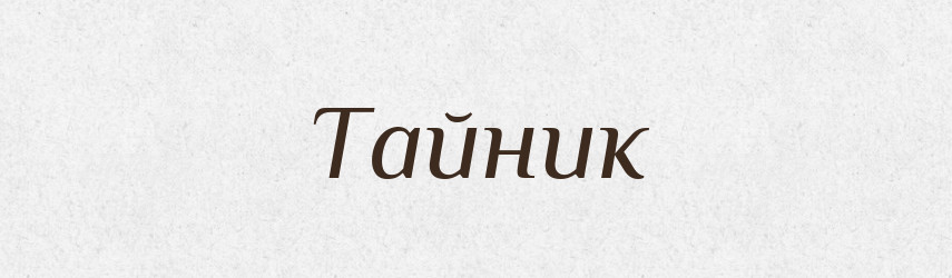 Тайник — Словник чужомовних слів і термінів