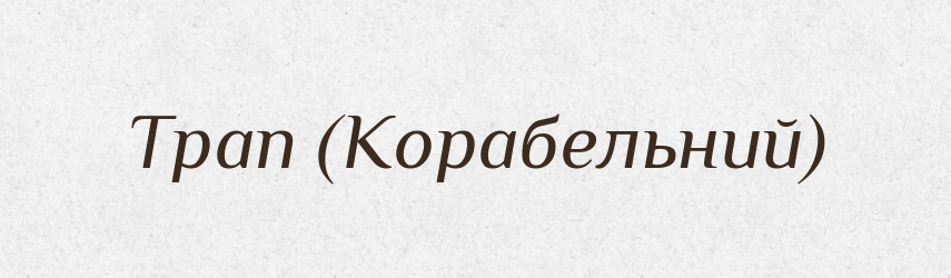 Трап (Корабельний) — Словник чужомовних слів і термінів