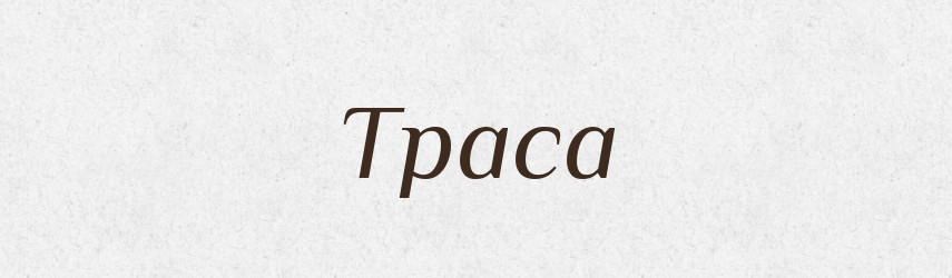 Траса — Словник чужомовних слів і термінів
