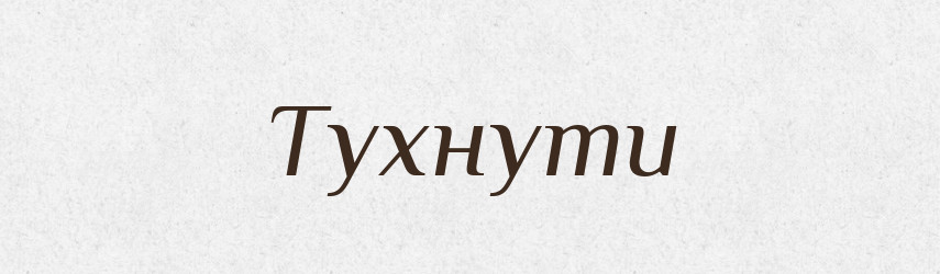 Тухнути — Словник чужомовних слів і термінів