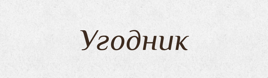 Угодник — Словник чужомовних слів і термінів