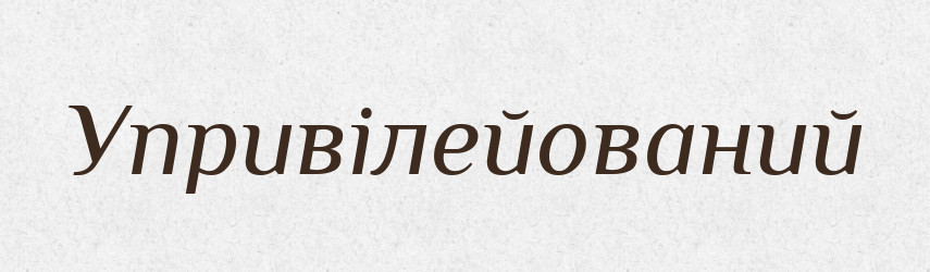 Упривілейований — Словник чужомовних слів і термінів