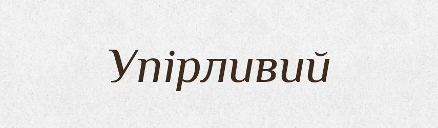 Упірливий — Словник чужомовних слів і термінів