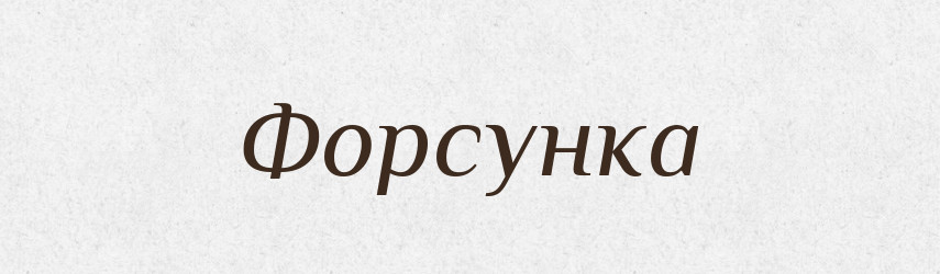 Форсунка — Словник чужомовних слів і термінів