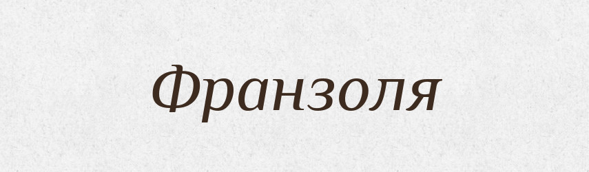 Франзоля — Словник чужомовних слів і термінів