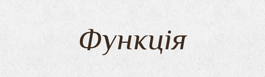 Функція — Словник чужомовних слів і термінів