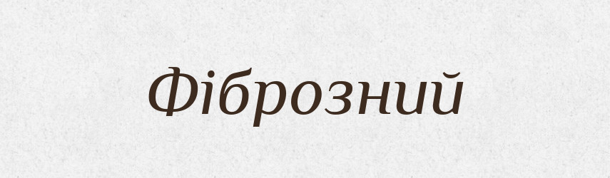 Фіброзний — Словник чужомовних слів і термінів