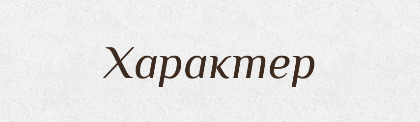 Характер — Словник чужомовних слів і термінів