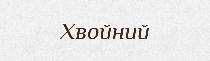 Хвойний — Словник чужомовних слів і термінів