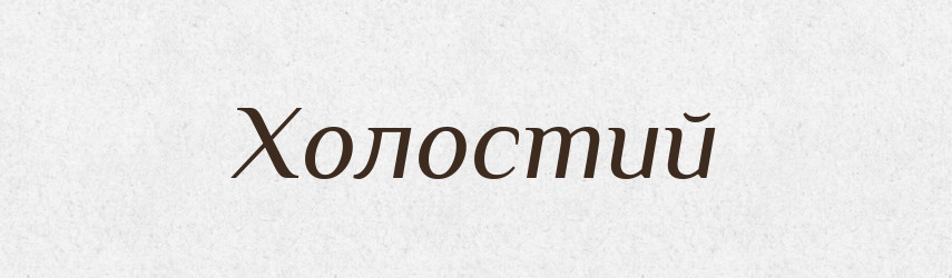 Холостий — Словник чужомовних слів і термінів
