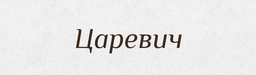 Царевич — Словник чужомовних слів і термінів